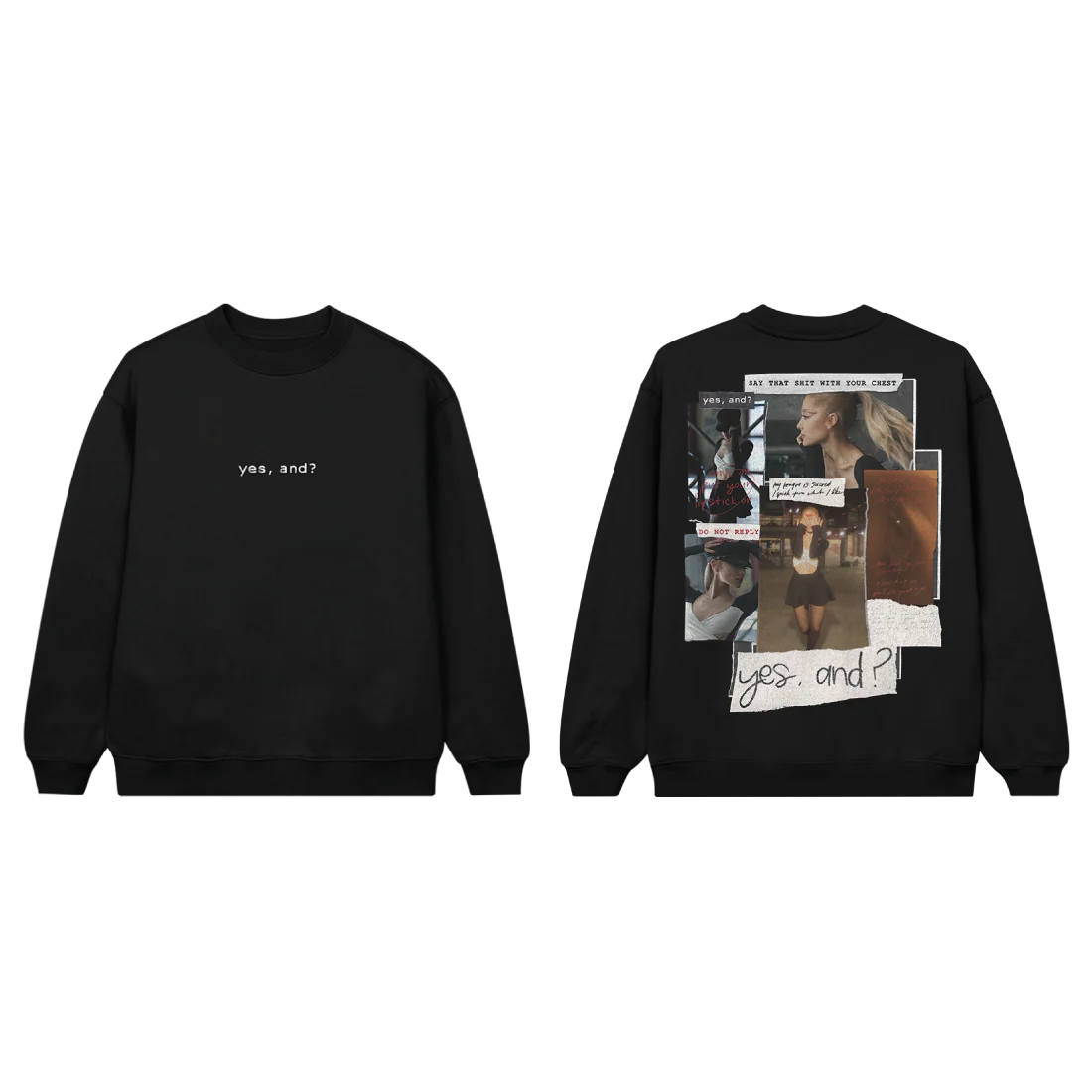 yes, and? crewneck - Image 3